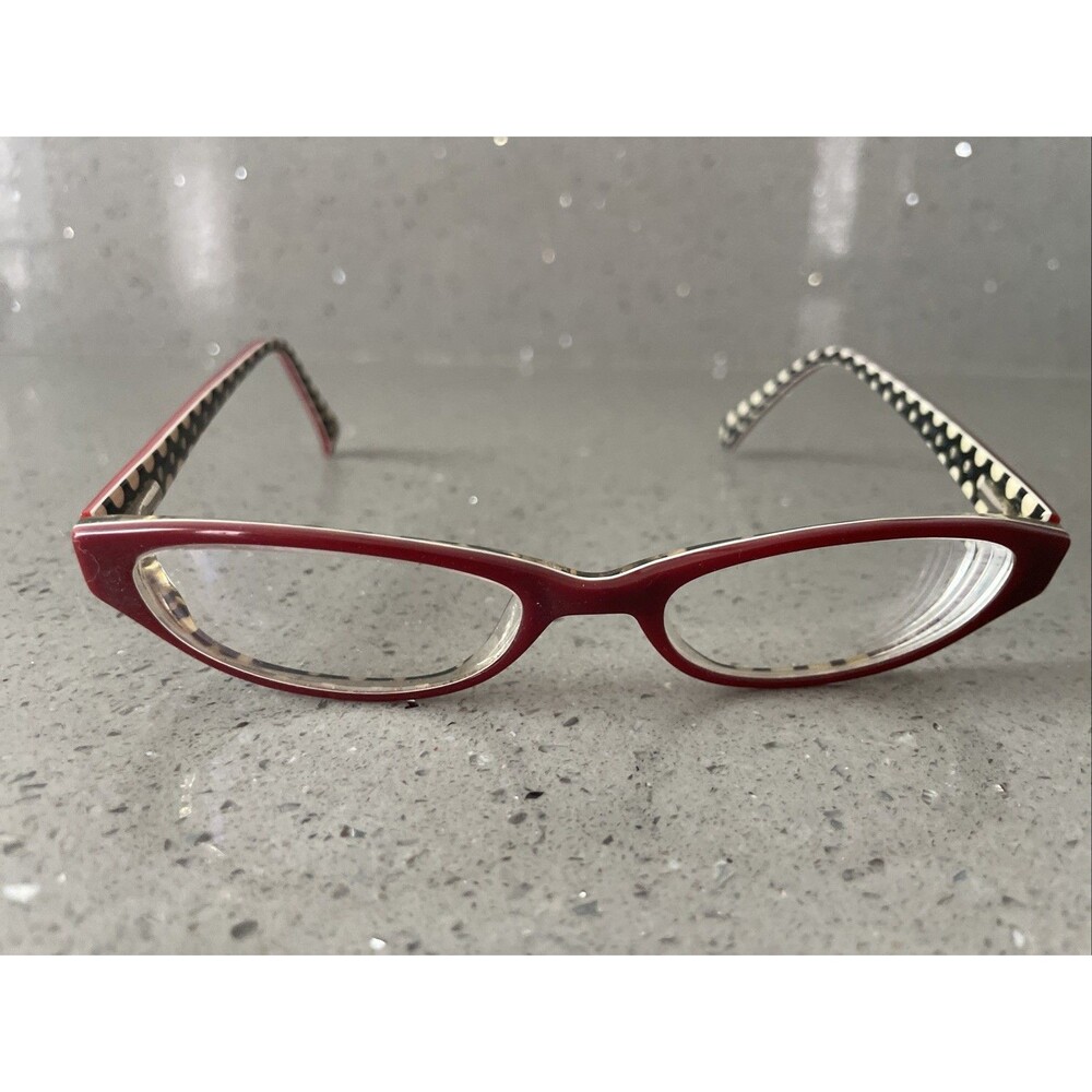 Hilary Duff Designer Eyeglass Frames ONLY 52-18-145 121085 044 red full rim y2k